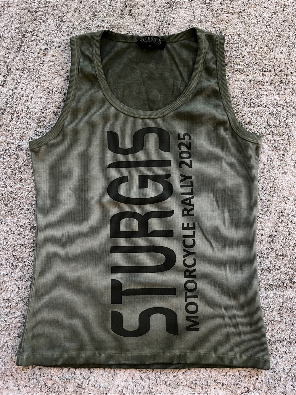 Sturgis Motorcycle Rally 2025-Olive tank XL- NWOT